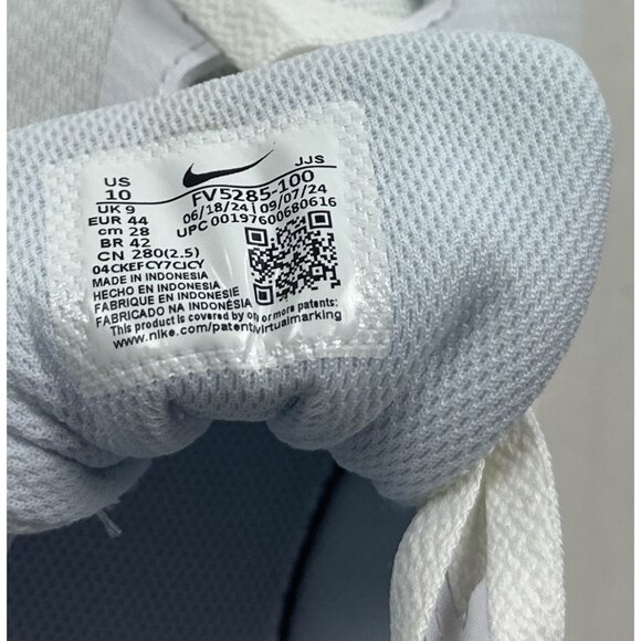 Nike Promina Mens 10 White Pure Platinum Athletic Shoes Sneakers FV5285-100 - Picture 9 of 9